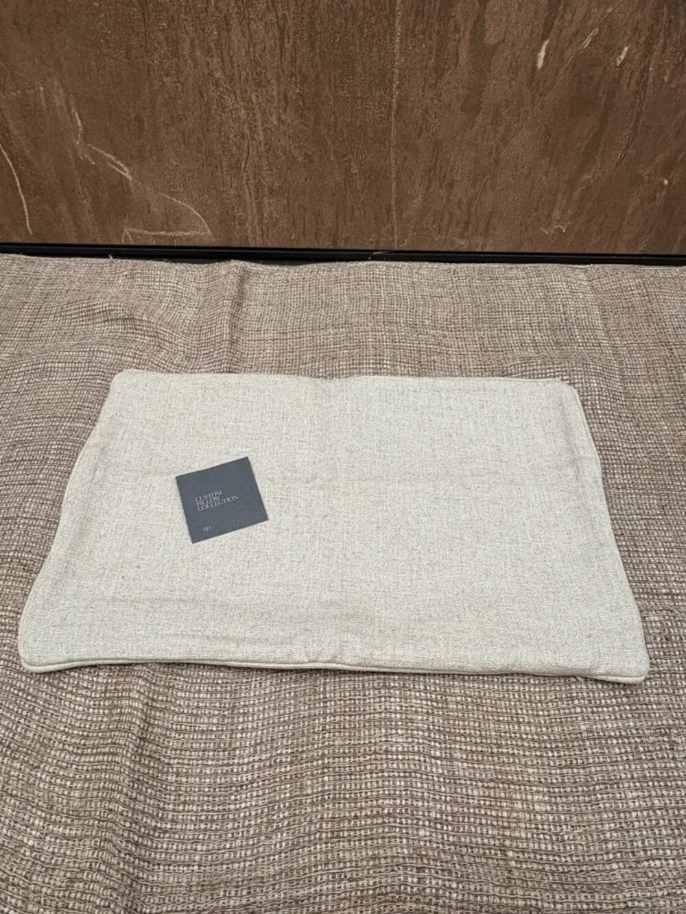 RH Restoration Hardware Custom Italian Pietro Solid Piped Lumbar Pillow Cover